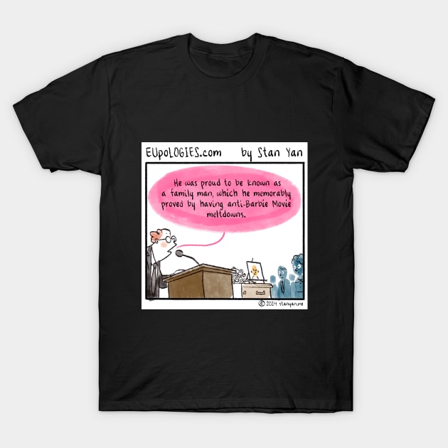 EUloGIES: Anti-Barbie Meltdowns T-Shirt by zombicatures